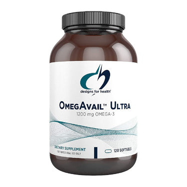 OmegAvail Ultra TG Fish Oil 1200mg - Designs For Health